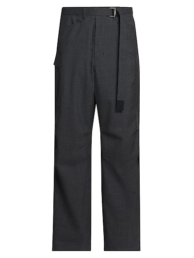 Glen Check Wool Pants
