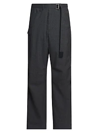 Glen Check Wool Pants