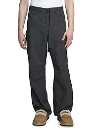 Glen Check Wool Pants