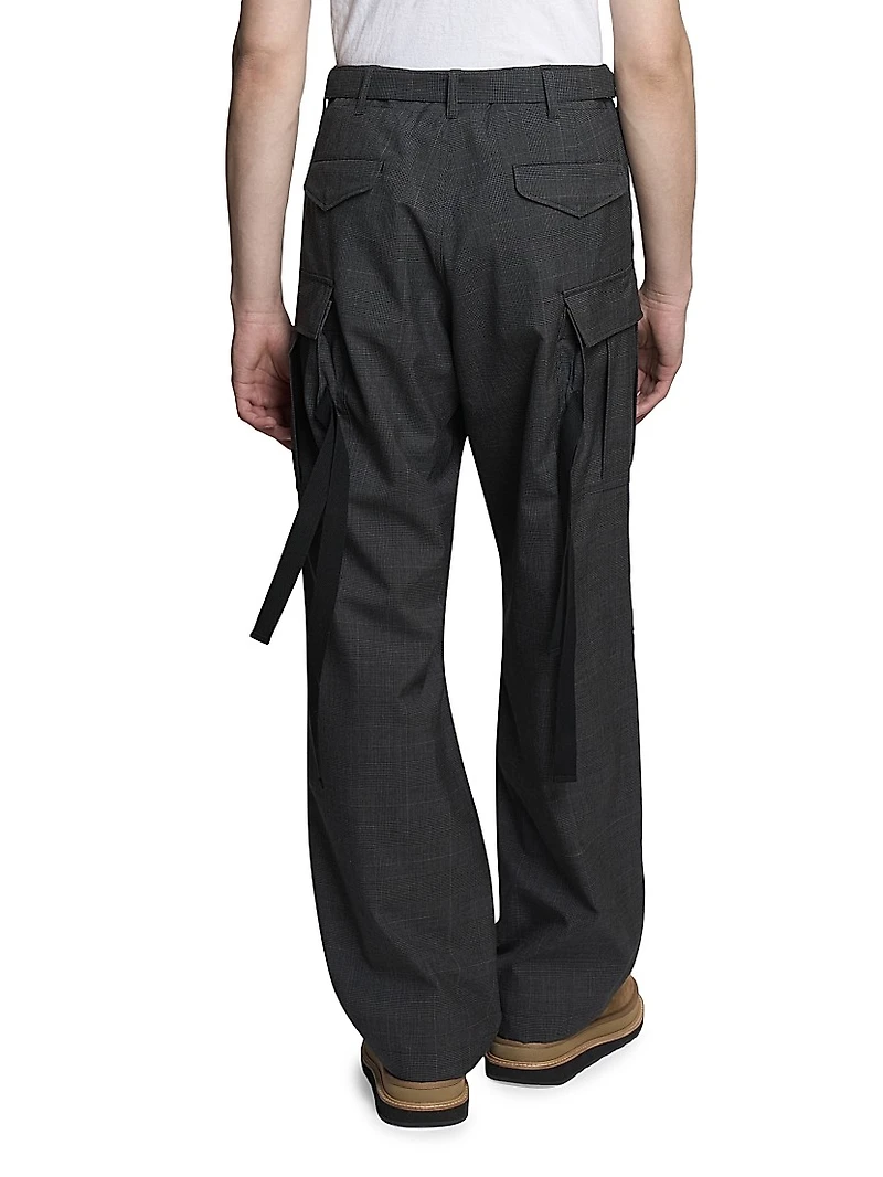 Glen Check Wool Pants