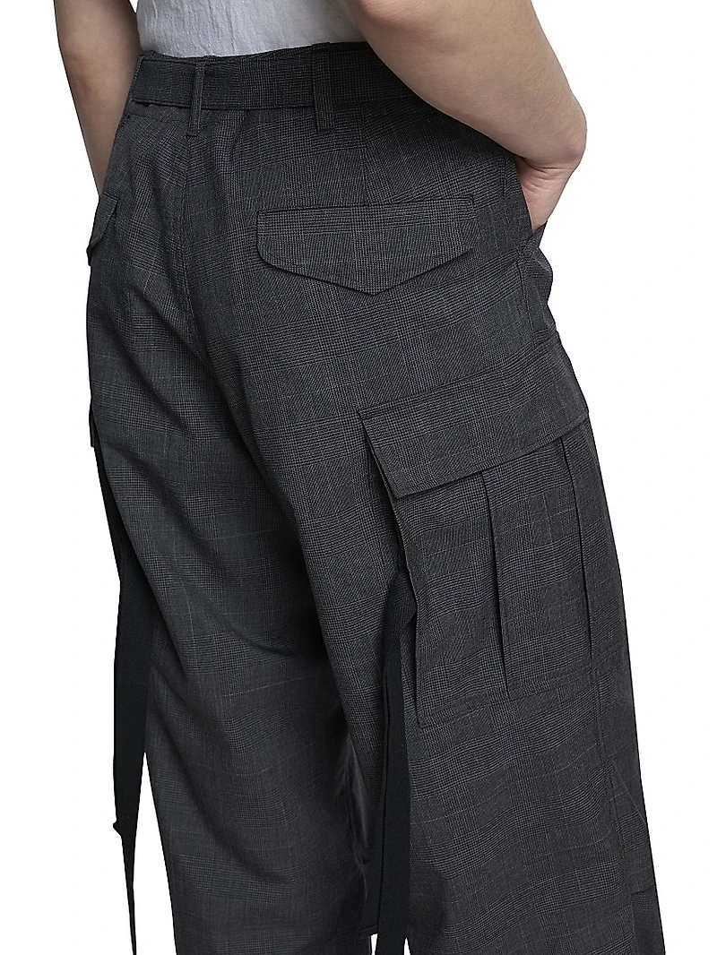 Glen Check Wool Pants