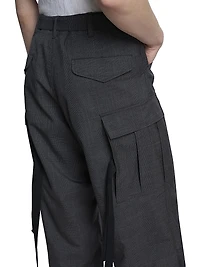 Glen Check Wool Pants