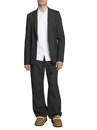 Glen Check Wool Pants