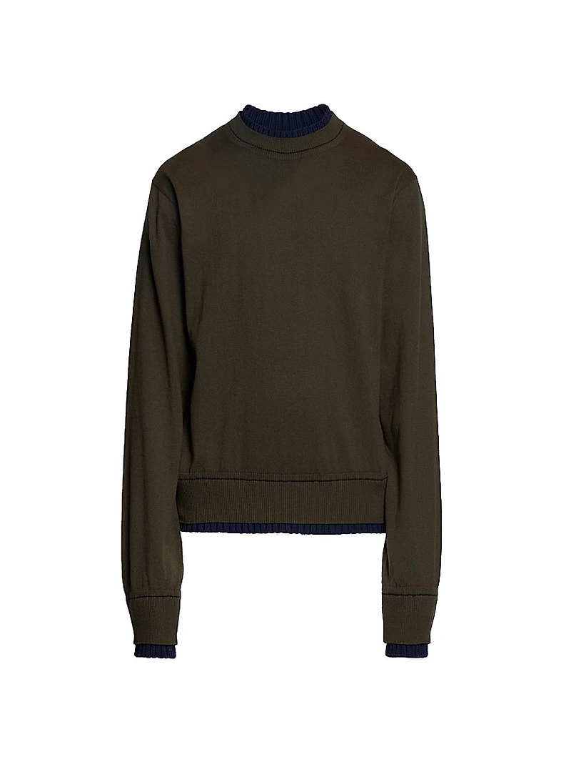 Cotton-Cashmere Knit Sweater