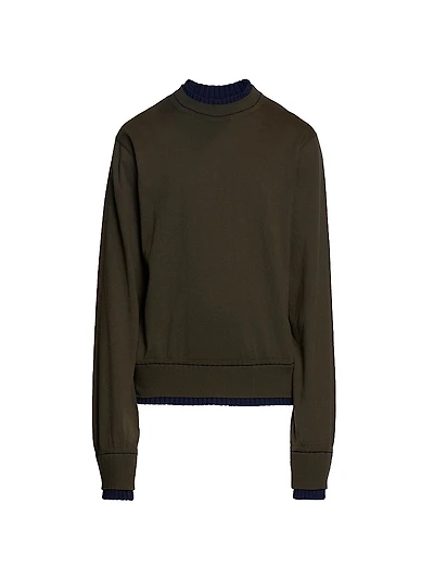 Cotton-Cashmere Knit Sweater