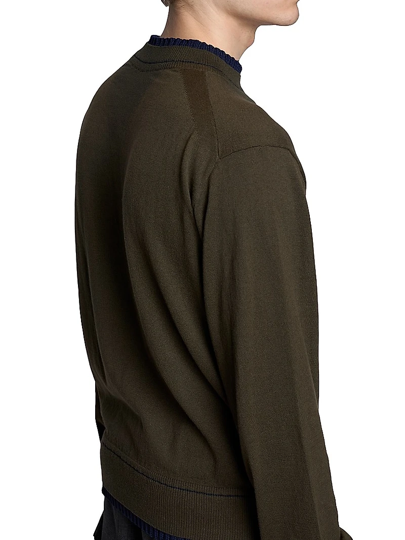 Cotton-Cashmere Knit Sweater