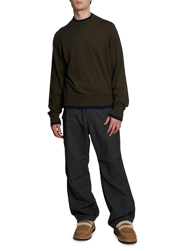 Cotton-Cashmere Knit Sweater