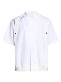 Cotton Poplin Short-Sleeve Shirt