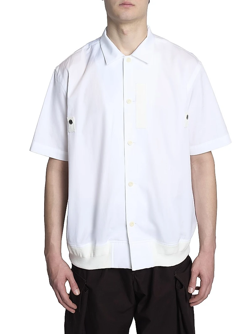 Cotton Poplin Short-Sleeve Shirt