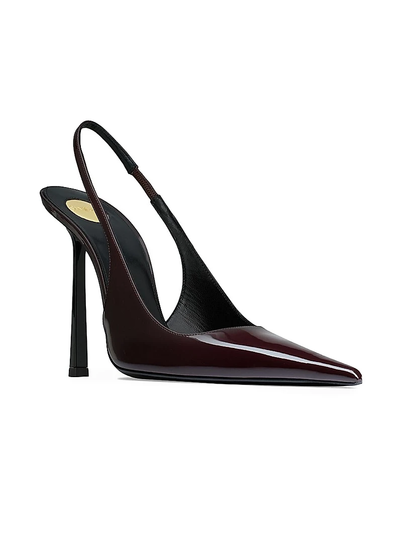 Vendome Slingback Pumps Patent Leather