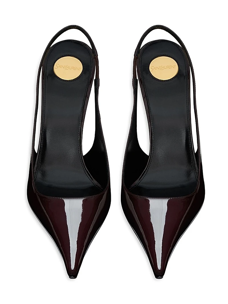 Vendome Slingback Pumps Patent Leather