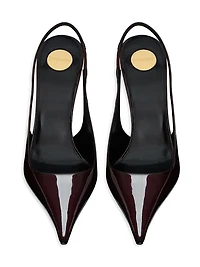 Vendome Slingback Pumps Patent Leather