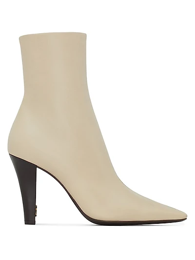 Jill Booties Smooth Leather