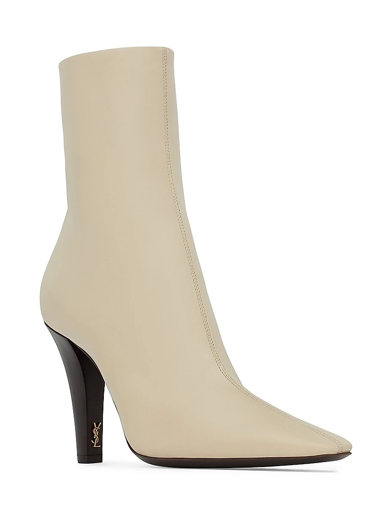 Jill Booties Smooth Leather