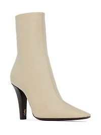 Jill Booties Smooth Leather