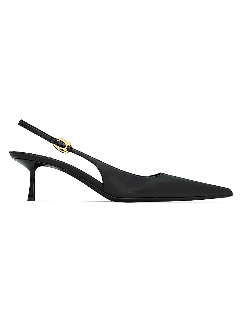 Vendome Slingback Pumps Smooth Leather