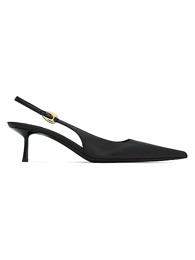 Vendome Slingback Pumps Smooth Leather