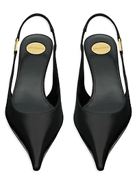 Vendome Slingback Pumps Smooth Leather