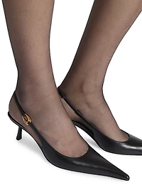 Vendome Slingback Pumps Smooth Leather