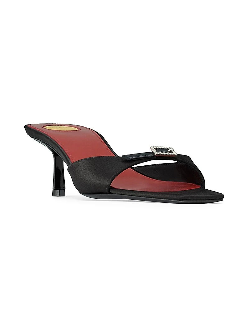 Daisy Mules Satin Crepe