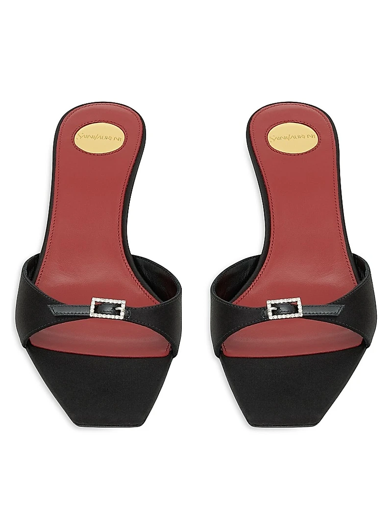 Daisy Mules Satin Crepe