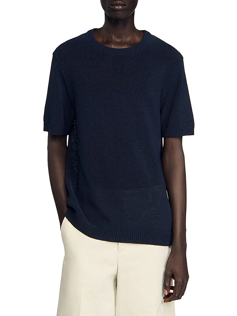 Fine Knit T-Shirt