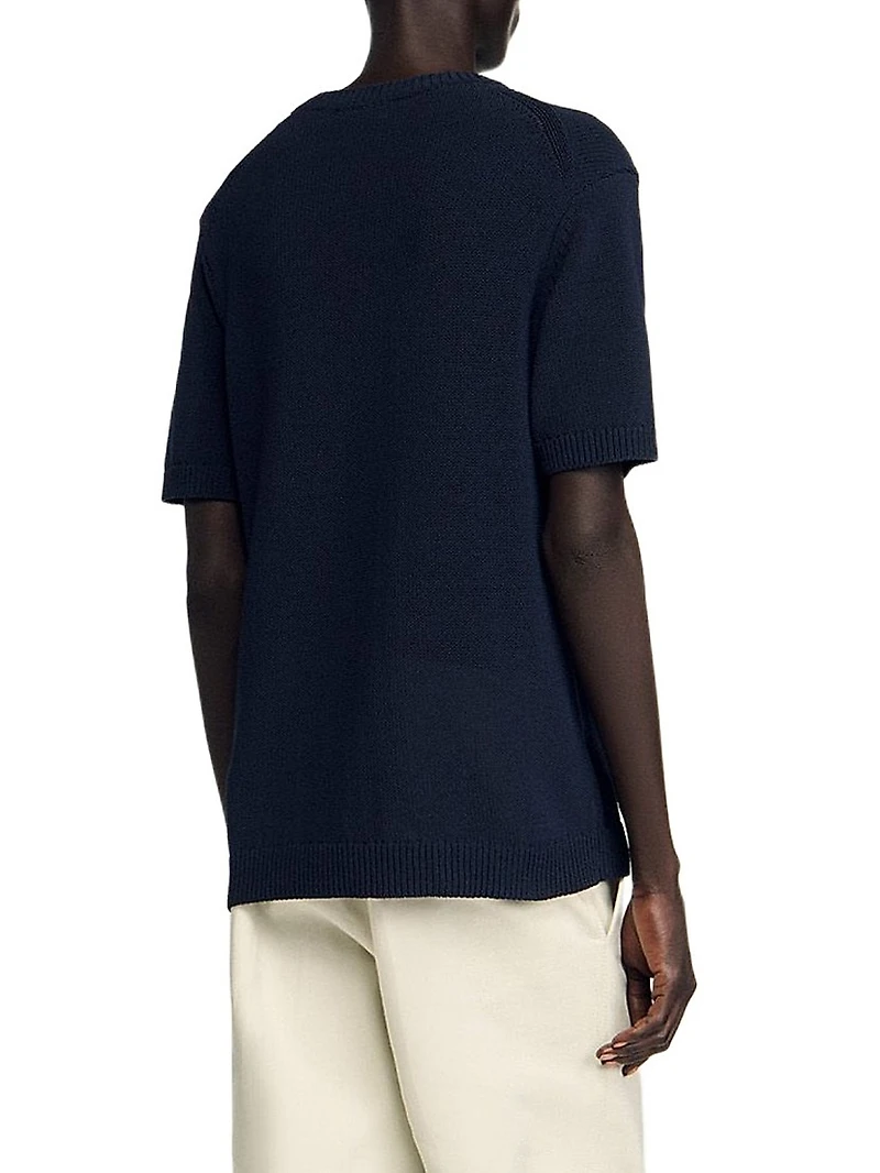 Fine Knit T-Shirt