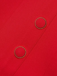 Cameron Tailored Button-Front Minidress