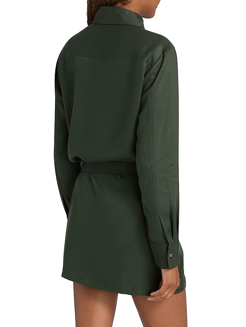 Triva Relaxed Tie-Waist Minidress