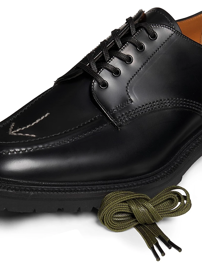 Comme des Garçons PLAY x Sanders Glossy Leather Loafers