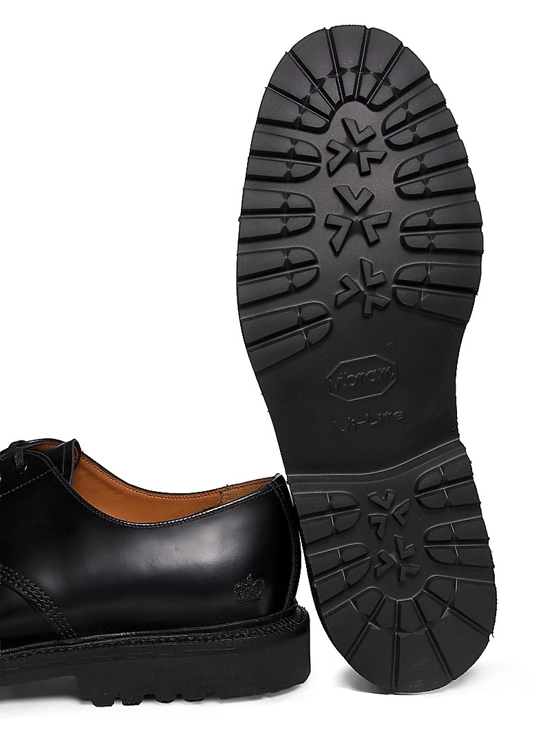 Comme des Garçons PLAY x Sanders Glossy Leather Loafers