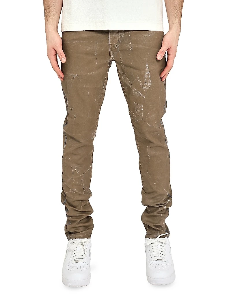 Fracture Paint Splatter Skinny Jeans