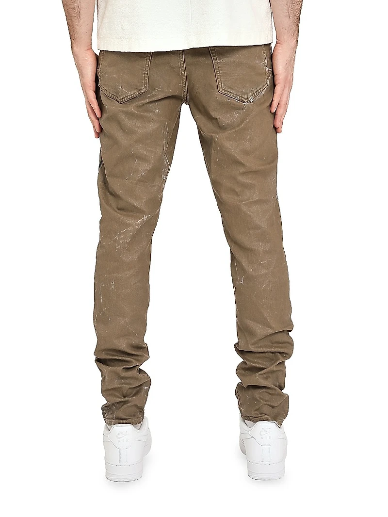 Fracture Paint Splatter Skinny Jeans