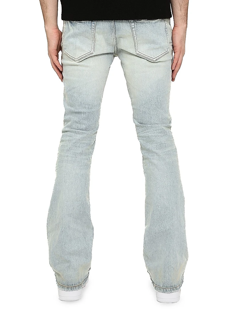 Faded Flared Jeans