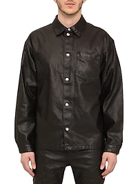 Monogram-Embossed Long-Sleeve Shirt