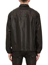 Monogram-Embossed Long-Sleeve Shirt