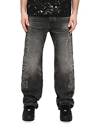 Traced Gothic Wordmark Jeans