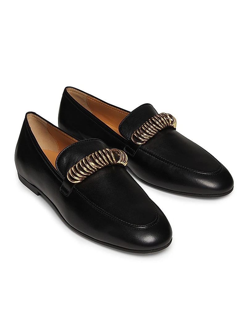 Ring Leather Loafers