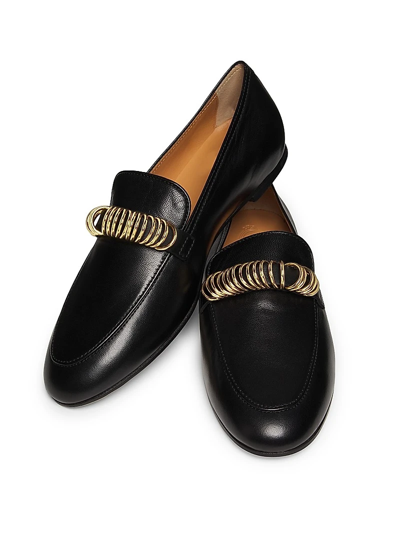 Ring Leather Loafers