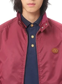 Cotton Piqué Polo Shirt with VG Embroidery