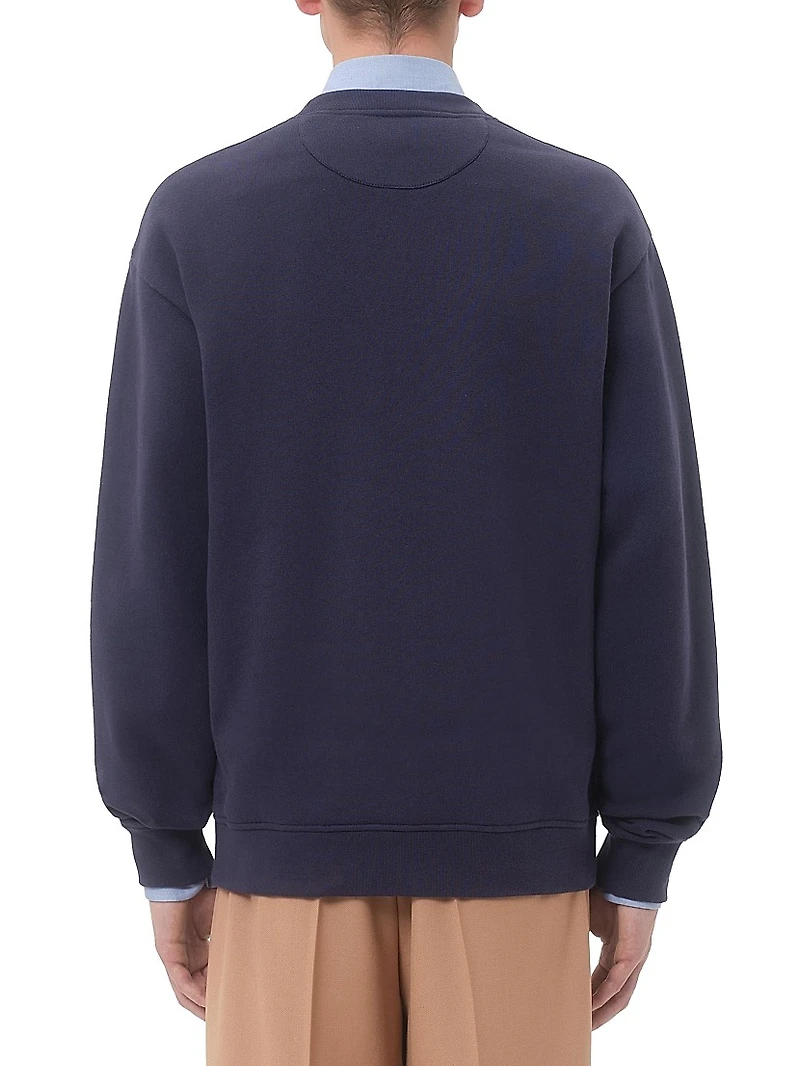 Cotton Sweatshirt with VG Patch