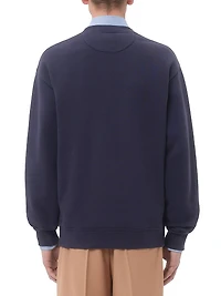 Cotton Sweatshirt with VG Patch