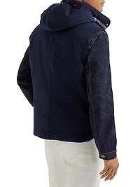 Bonded Wool Beaver Cloth Down Vest