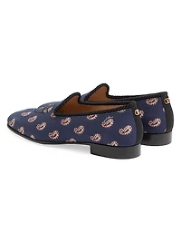 Les Alcôvettes Loafers Voyage Imaginaire Canvas Fabric