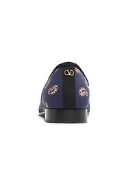 Les Alcôvettes Loafers Voyage Imaginaire Canvas Fabric