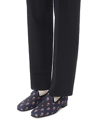 Les Alcôvettes Loafers Voyage Imaginaire Canvas Fabric