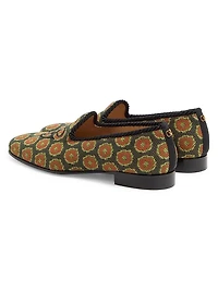 Les Alcôvettes Loafers Jacquard Fabric