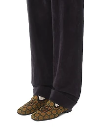 Les Alcôvettes Loafers Jacquard Fabric