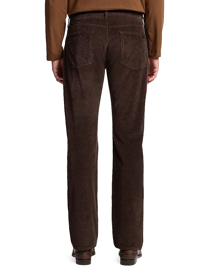 Stretch-Cotton Corduroy Straight-Leg Pants