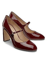 Babette 85MM Patent Leather Mary Jane Pumps